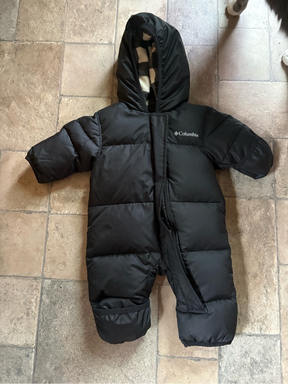 Columbia Black and White Infant Fleece Jacket